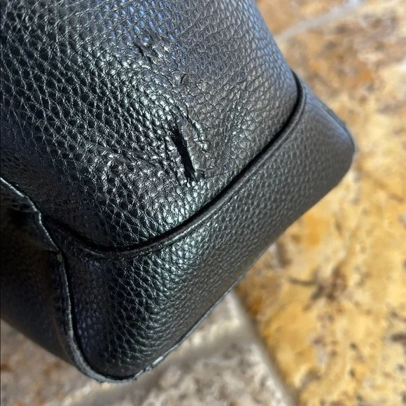 Lanvin Black Crossbody Bag with Gold Accents - Picture 5 of 15